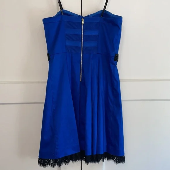 Guess Royal Blue Lace Hem Strapless Mini - BUNDLE ONLY - Picture 3 of 5